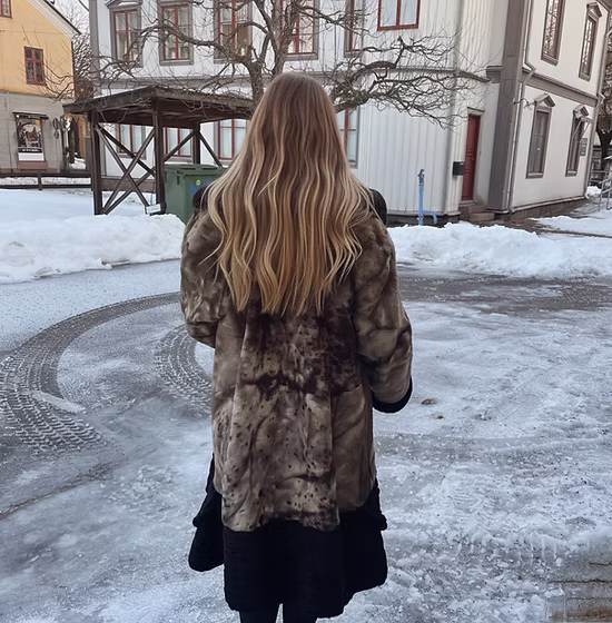 Persisk Swakara päls melerad mångfärgad - Bild 6