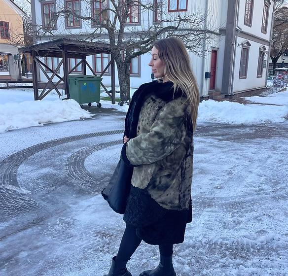 Persisk Swakara päls melerad mångfärgad - Bild 5